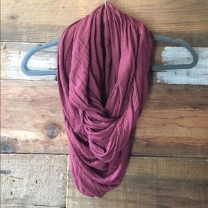 Burgundy infinity scarf